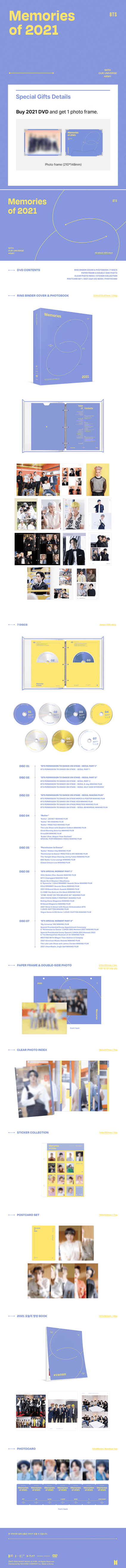 BTS - Memories of 2021 DVD - Imagen 2