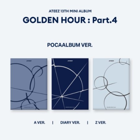 ATEEZ - 13th Mini Album [GOLDEN HOUR : Part.4] (POCAALBUM Ver.) (A Ver. / Diary Ver. / Z Ver.) (RANDOM)