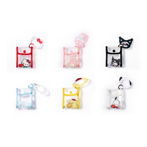 SANRIO - CARABINER TRANSPARENT POUCH (RANDOM)